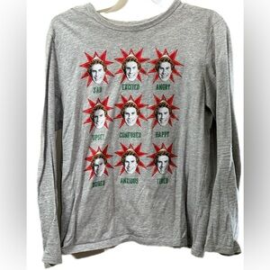 authentic, officially licensed Gap x Warner Bros. Elf movie shirt